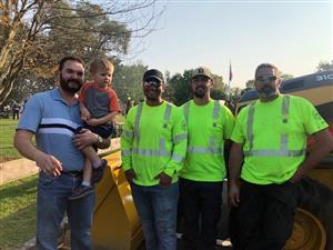 Village Manager, Son and DPW Staff